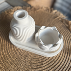 LOLA Candle holder White