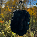 Bubble Bag Black with flower chain