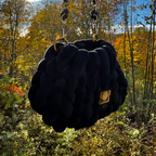 Bubble Bag Black with flower chain