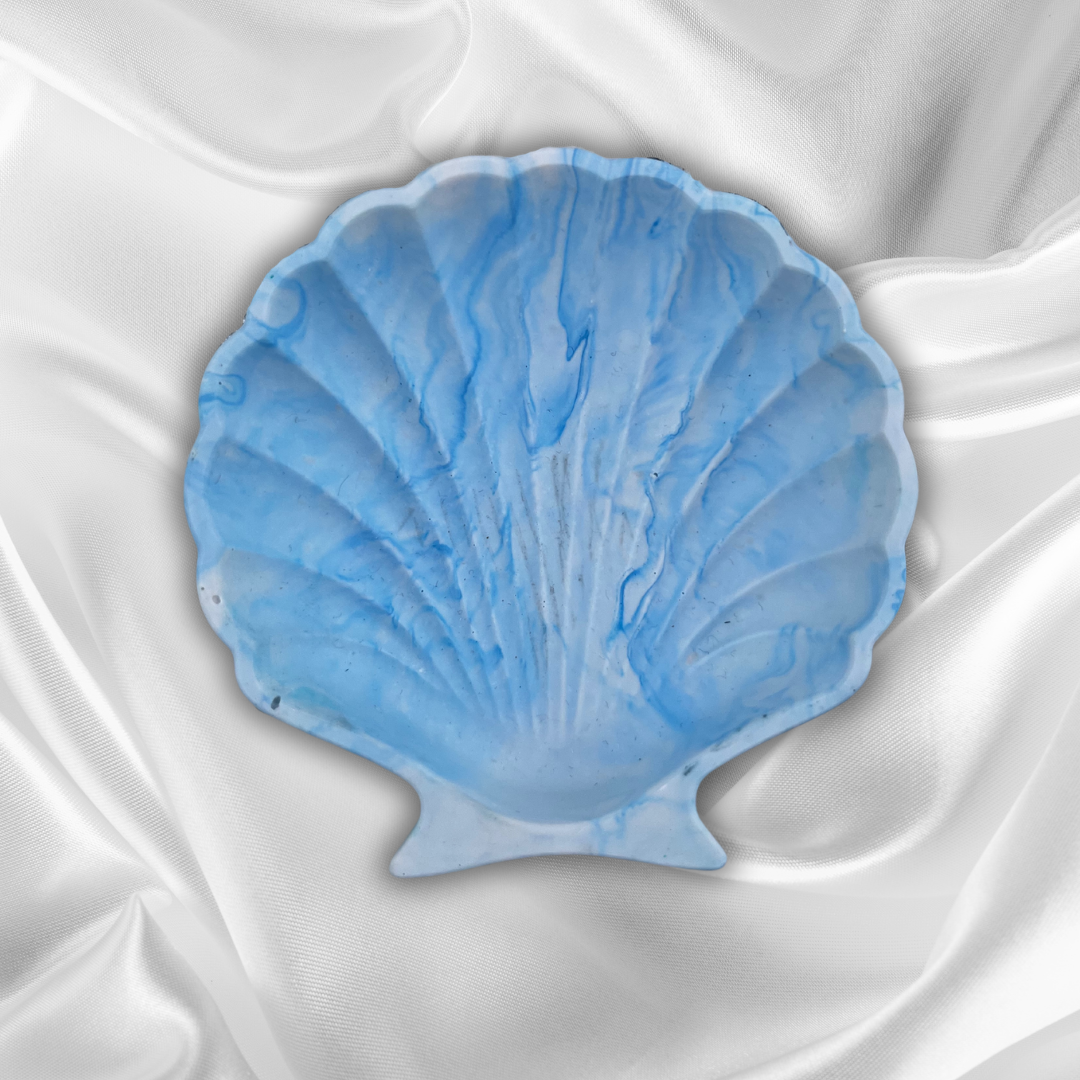 S H E L L Y Tray Blue Marble