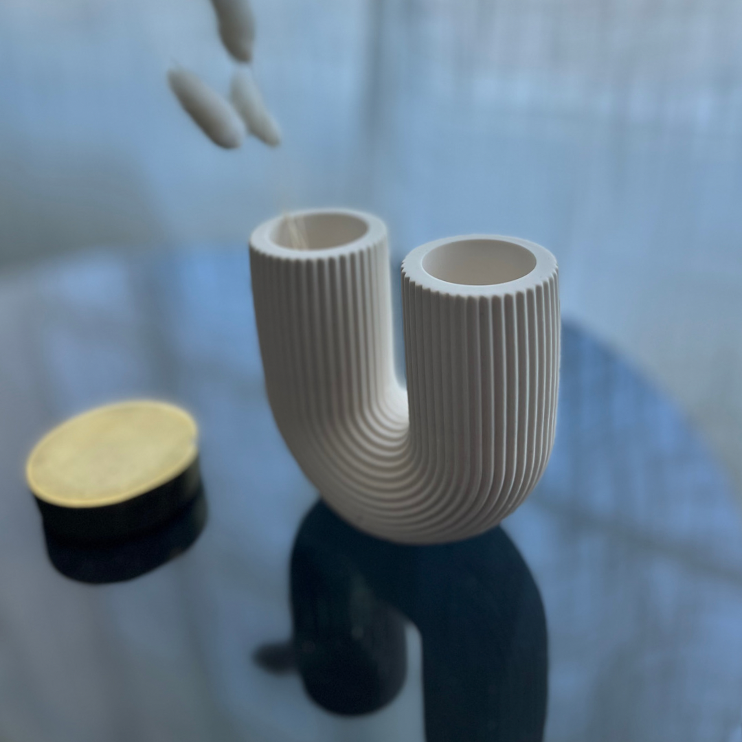 A G A T H A Vase white - Witte Art