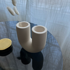 A G A T H A Vase white - Witte Art