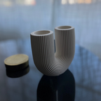 A G A T H A Vase white - Witte Art