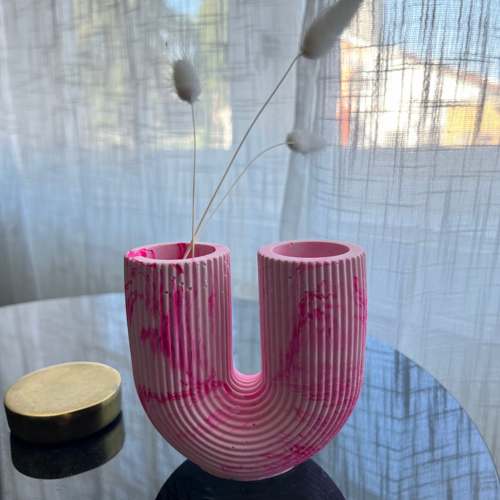 A G A T H A Vase Pink - Witte Art