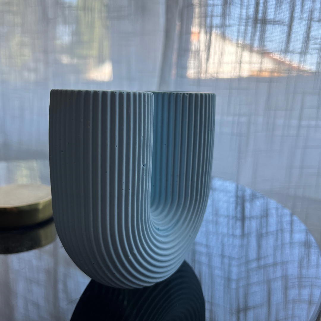 A G A T H A Vase Blue - Witte Art