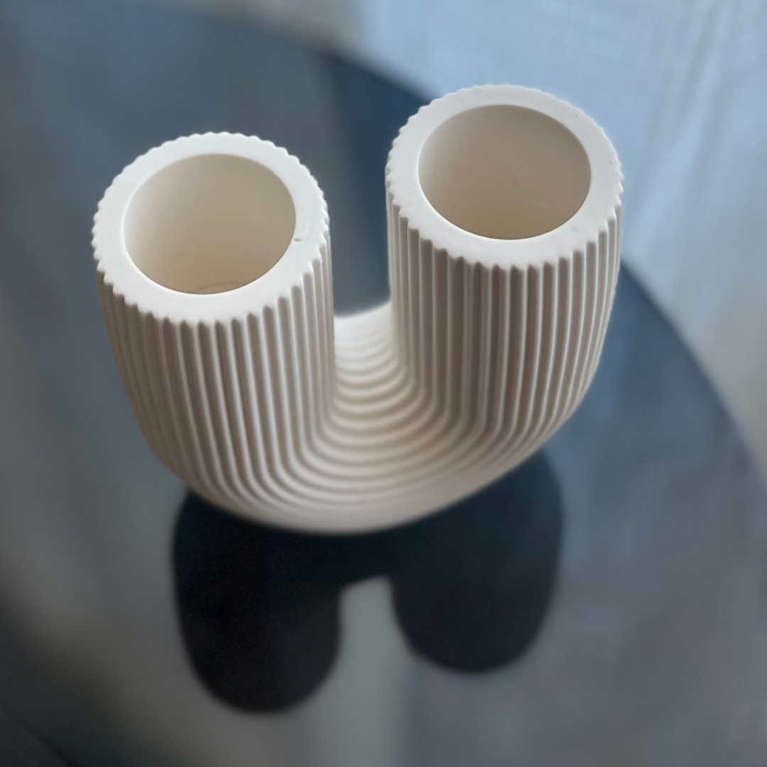 A G A T H A Vase white - Witte Art