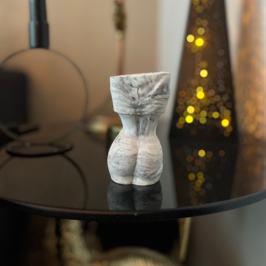Victoria vase Marble - Witte Art