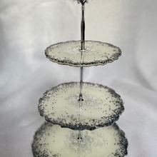 Load image into Gallery viewer, T I R A Three tier tray Silver sprinkle - Witte Art
