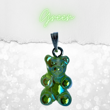 Load image into Gallery viewer, T E D D Y  gummy bear necklace Shimmer Edition - Silver - Witte Art
