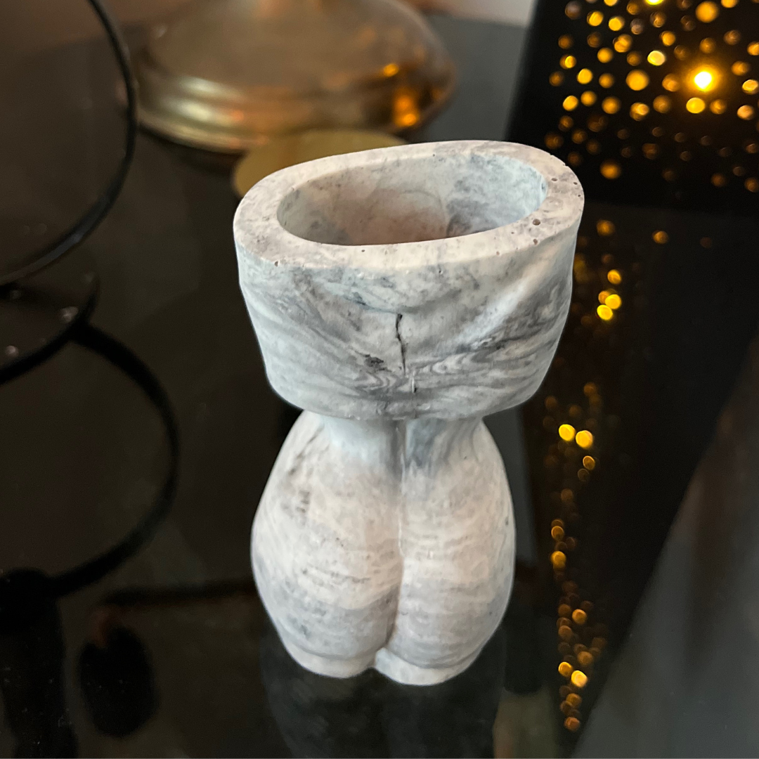 Victoria vase Marble - Witte Art