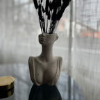 V A L E R I A Vase White and Black - Witte Art