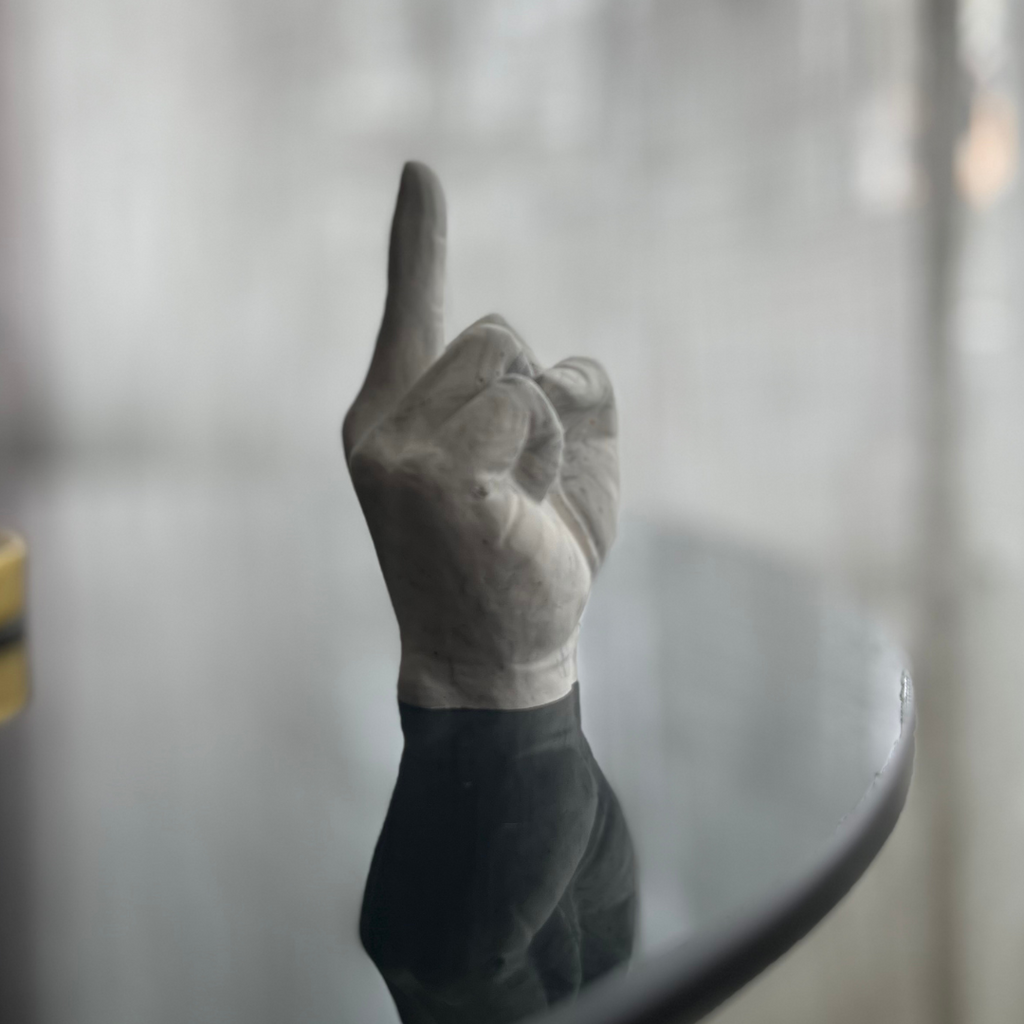 F U Ring holder White Marble - Witte Art