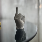F U Ring holder White Marble - Witte Art