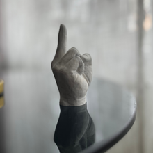 Load image into Gallery viewer, F U Ring holder White Marble - Witte Art
