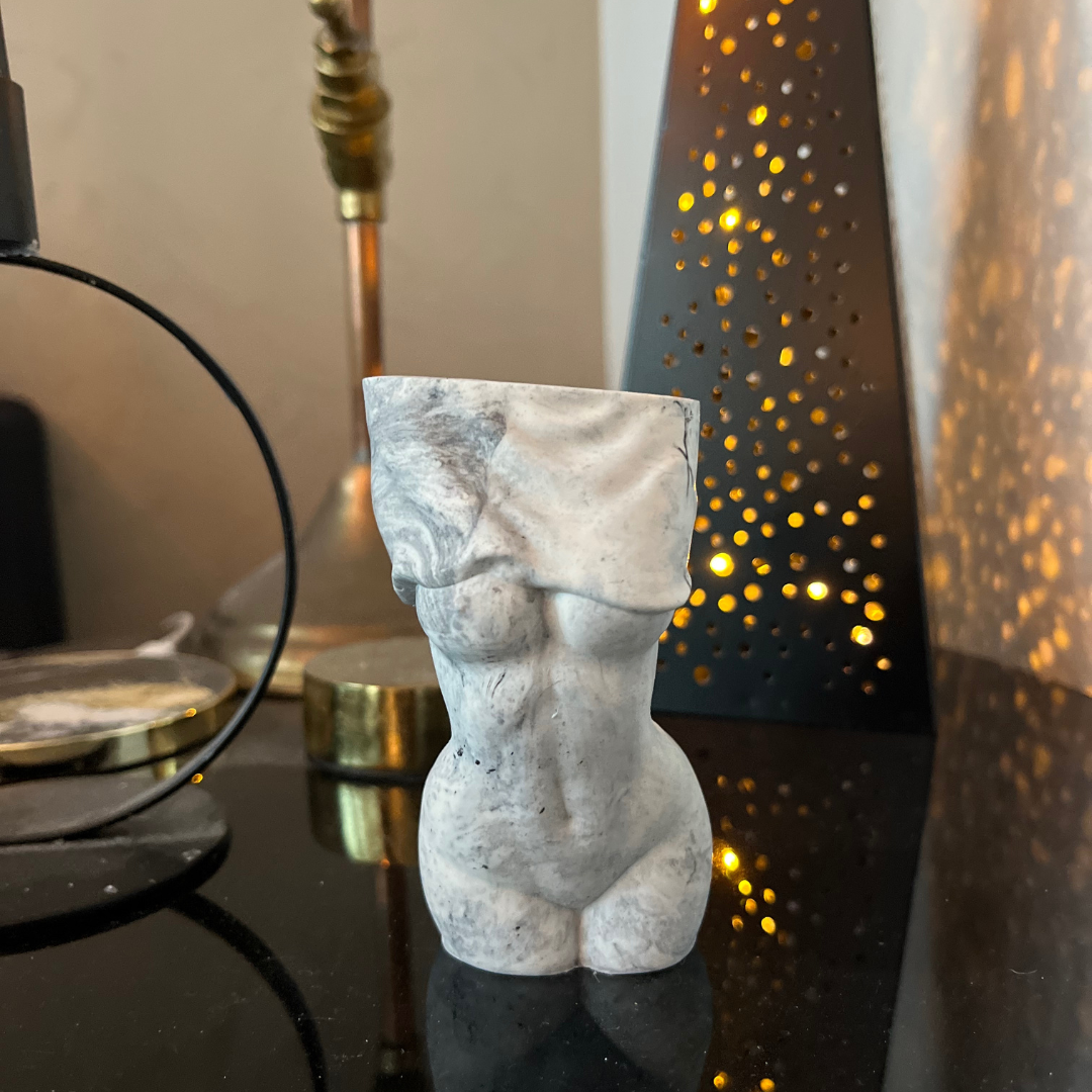 Victoria vase Marble - Witte Art