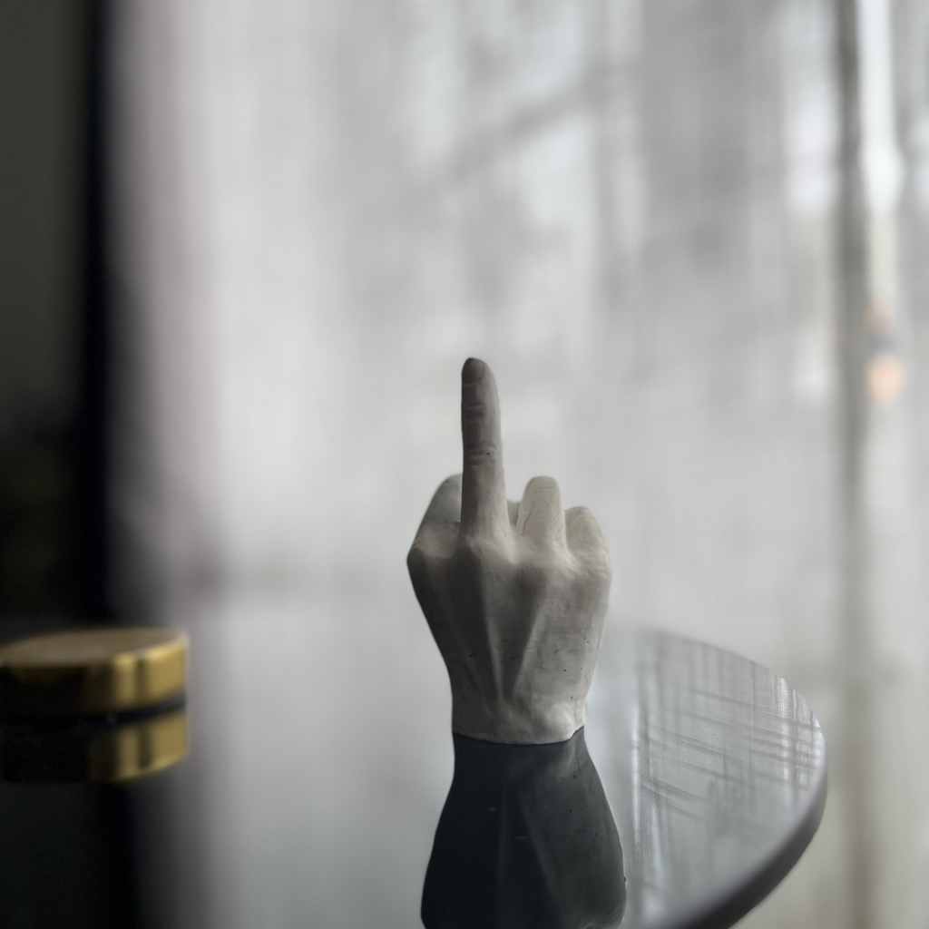 F U Ring holder White Marble - Witte Art
