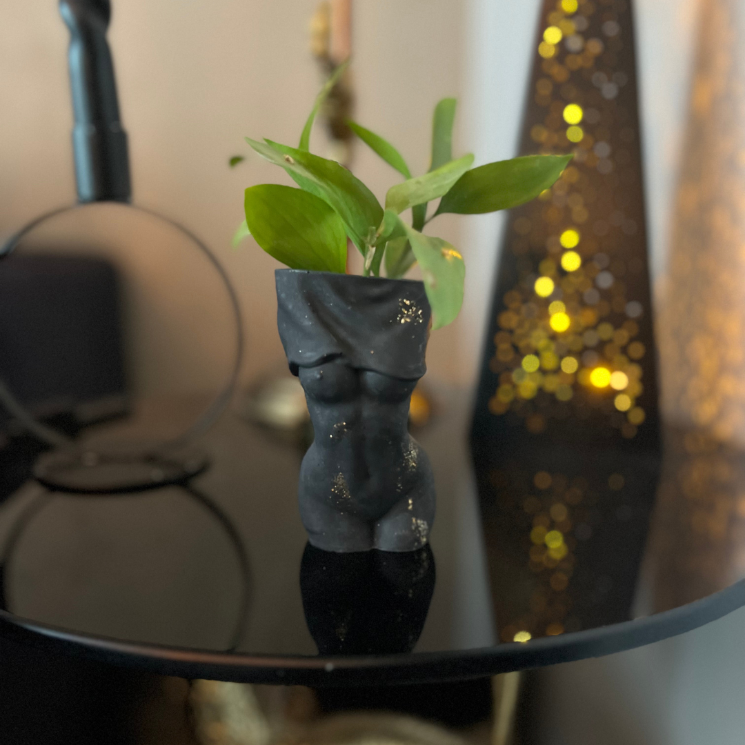 Victoria vase Black and Gold - Witte Art