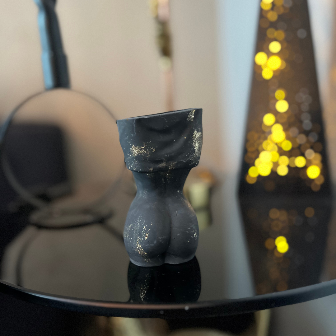 Victoria vase Black and Gold - Witte Art