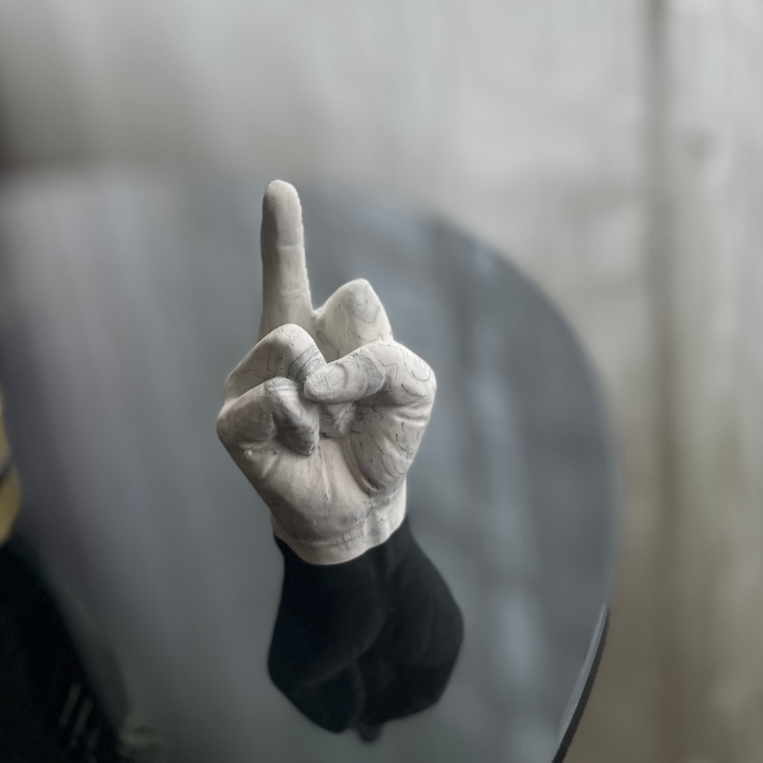 F U Ring holder White Marble - Witte Art