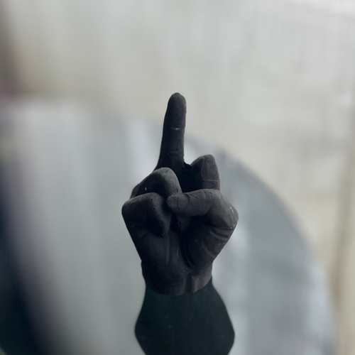 F U Ring holder Black - Witte Art