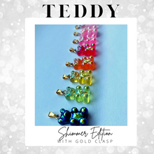 Load image into Gallery viewer, T E D D Y  gummy bear necklace Shimmer Edition - Gold - Witte Art
