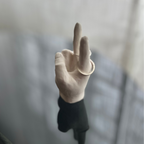P E A C E  Ring holder White - Witte Art