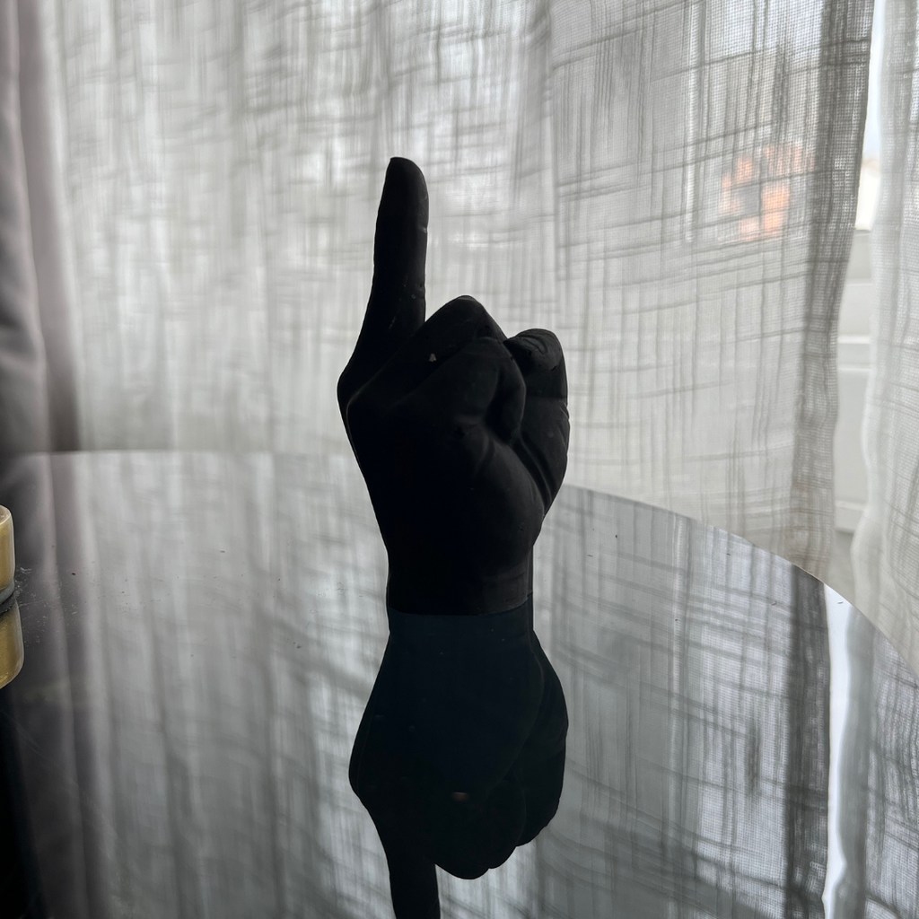 F U Ring holder Black - Witte Art