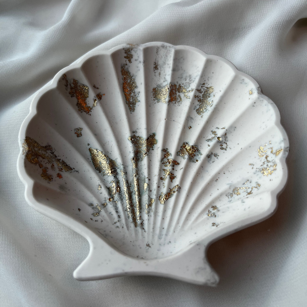 Shell tray White Luxe - Witte Art
