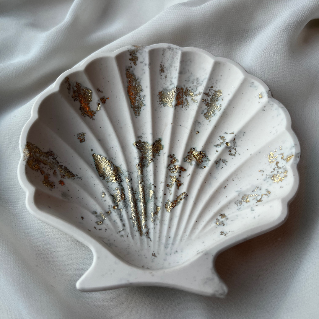 Shell tray White Luxe - Witte Art
