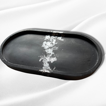 Load image into Gallery viewer, A L Y A Tray Black with Silver dust - Witte Art
