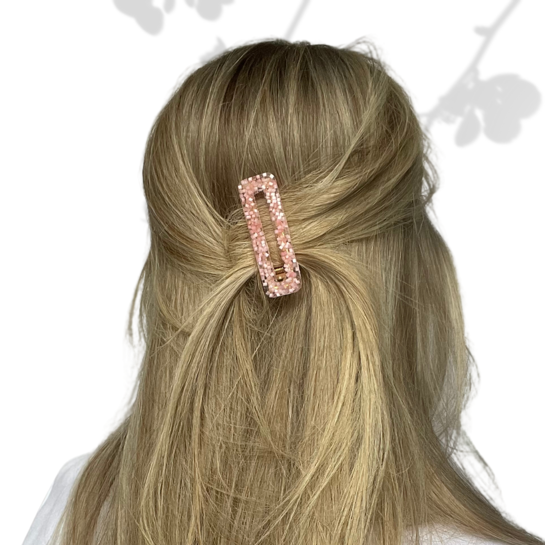 A M Y  Hair clips Warm gold and White - Witte Art