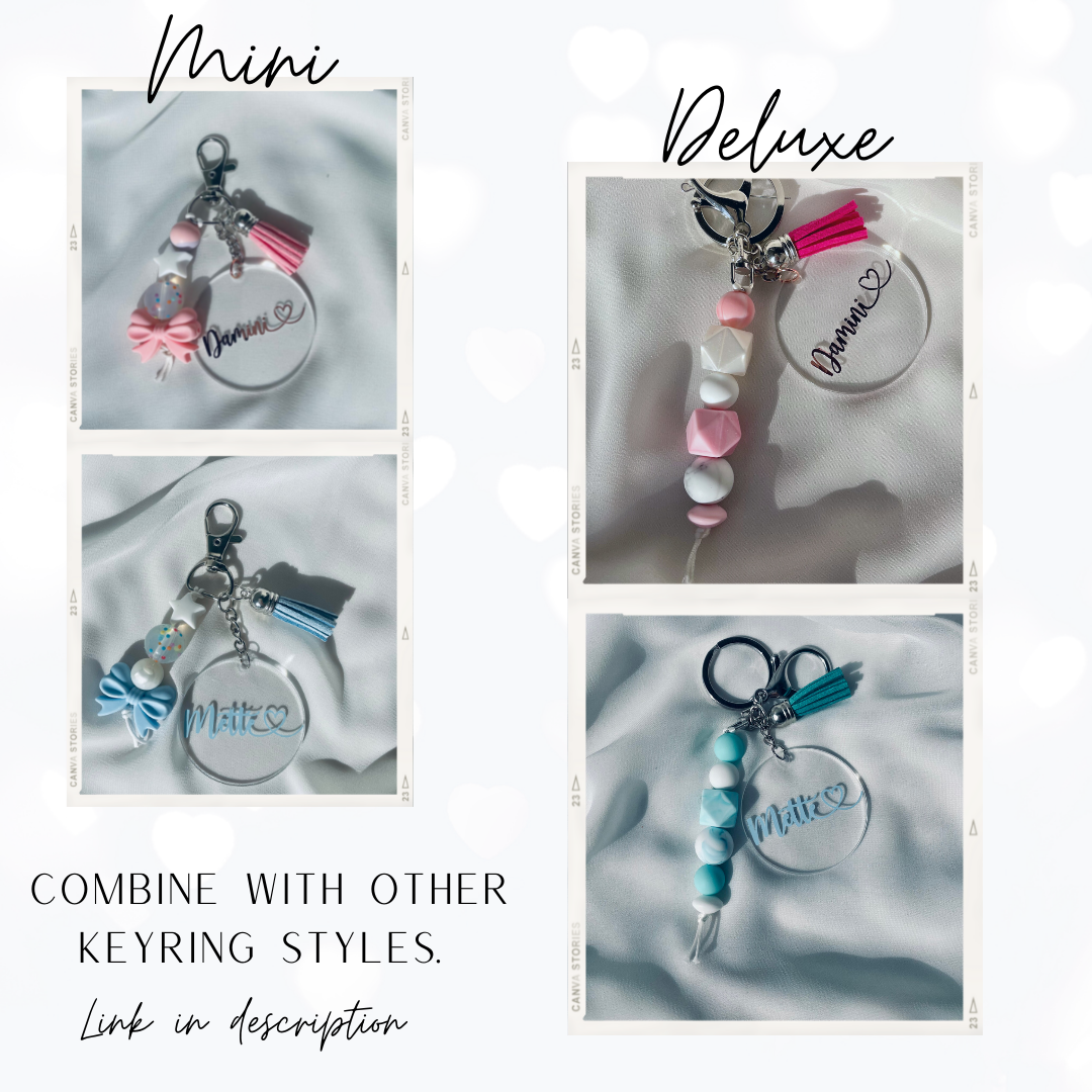O L I V I A Keyring - Witte Art