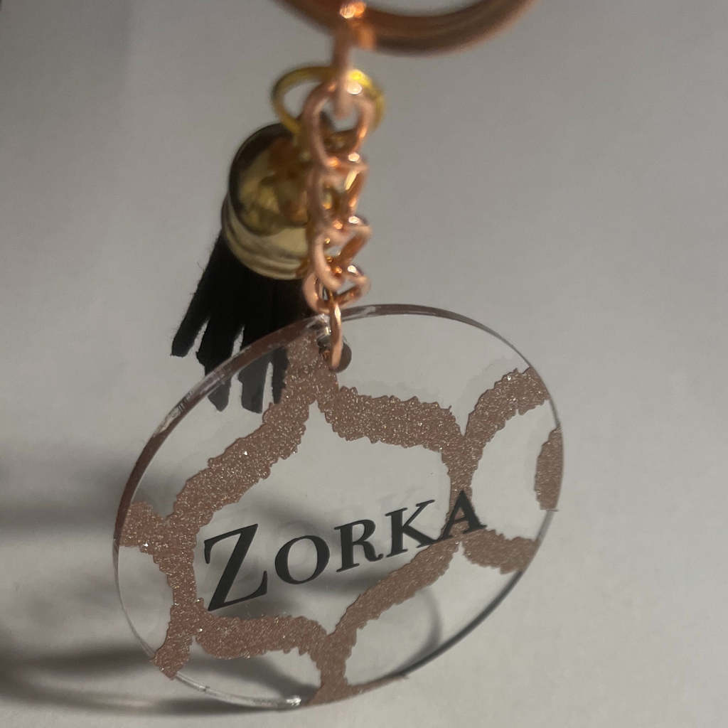 P I A Keyring - Witte Art