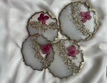 Load image into Gallery viewer, Coasters Flora Pink - Witte Art
