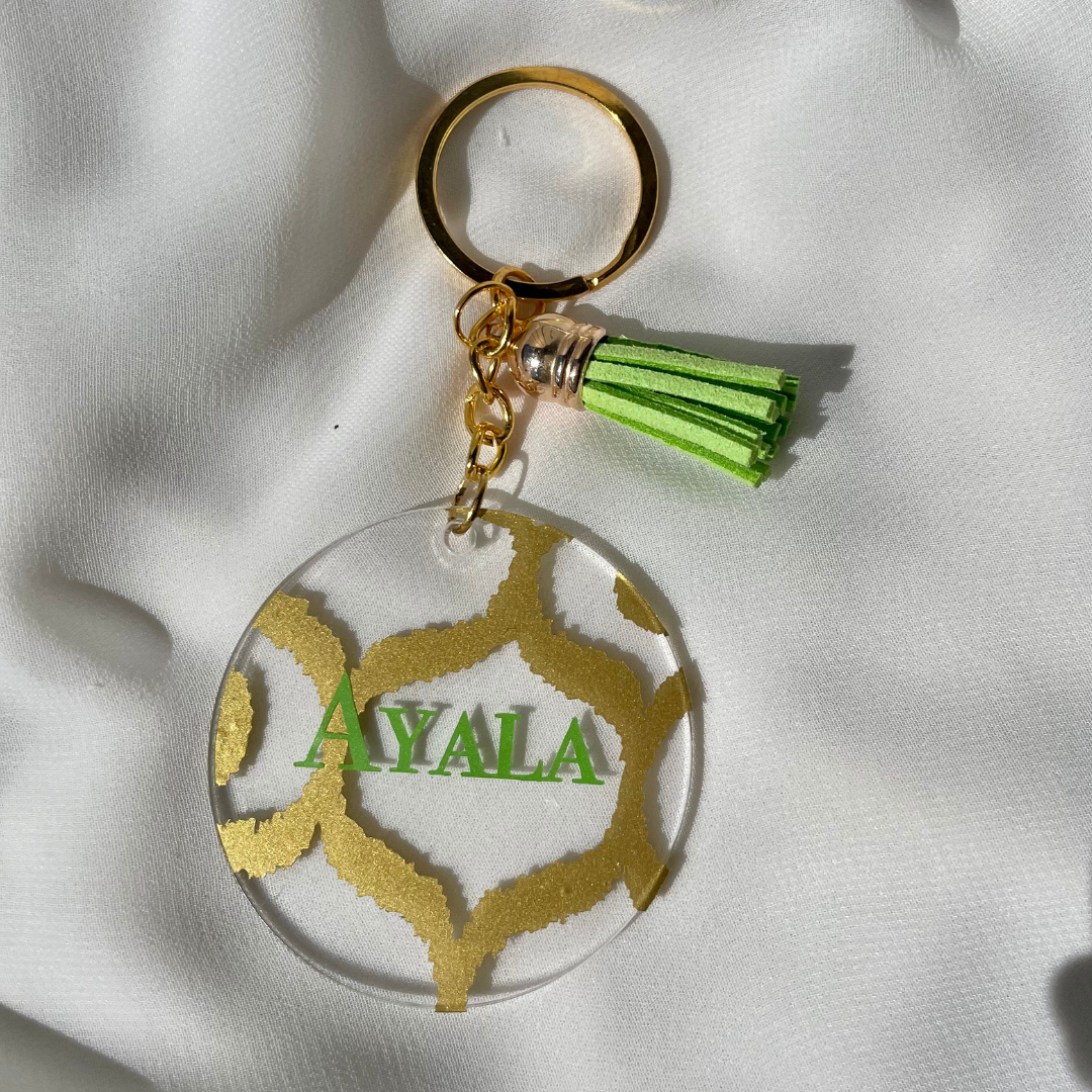 P I A Keyring - Witte Art
