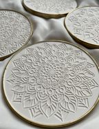 Coasters Mandala White - Witte Art
