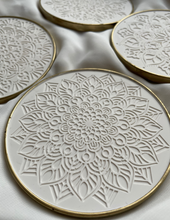 Load image into Gallery viewer, Coasters Mandala White - Witte Art
