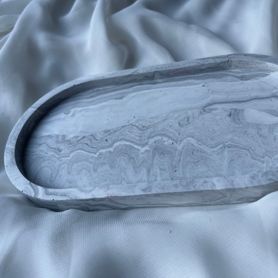 A L Y A Tray Grey marble - Witte Art