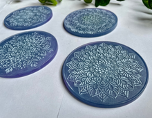 Load image into Gallery viewer, A L V A  Mandala Coasters Blue - Witte Art
