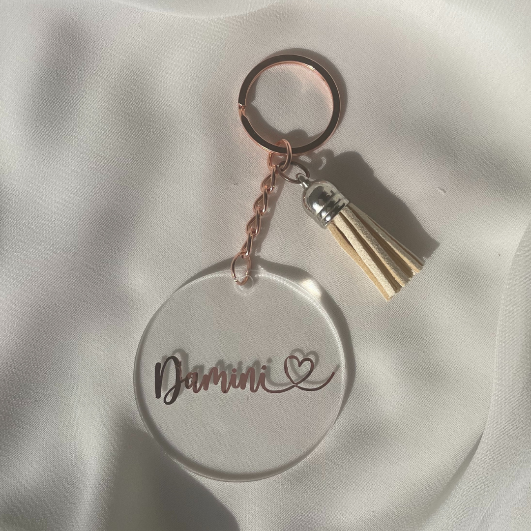 O L I V I A Keyring - Witte Art