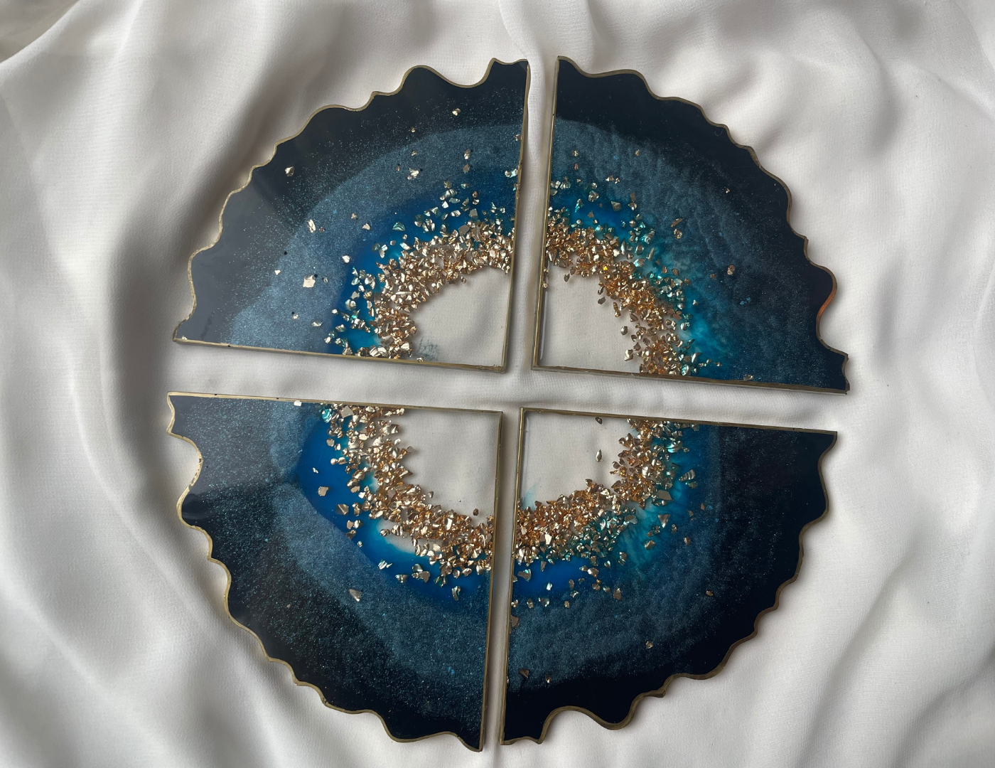 Coasters Diamond Blue - Witte Art