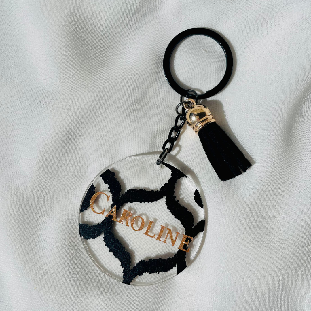 P I A Keyring - Witte Art