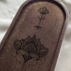 A L Y A Tray Mandala - Witte Art