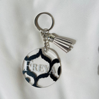 P I A Keyring - Witte Art