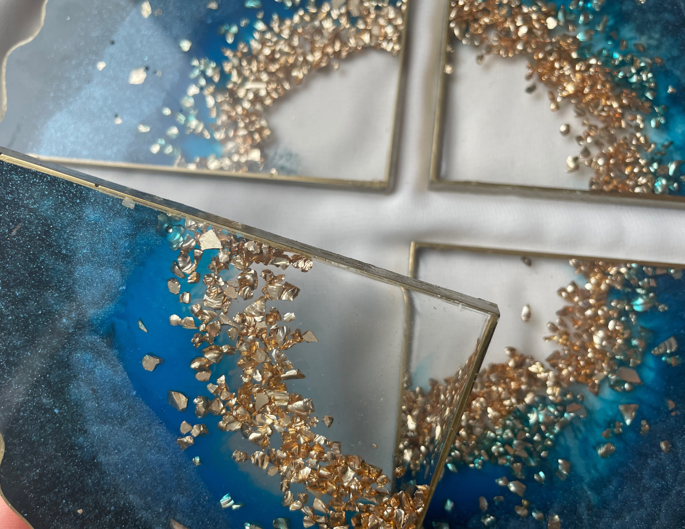 Coasters Diamond Blue - Witte Art