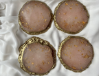 Coasters Crystal Peach - Witte Art