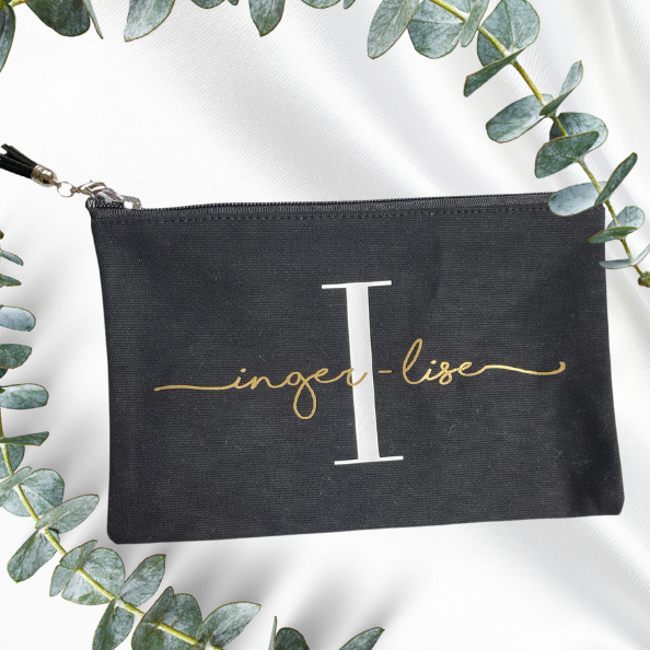 L I Z Z I E Makeup bag - Personalize it! - Witte Art