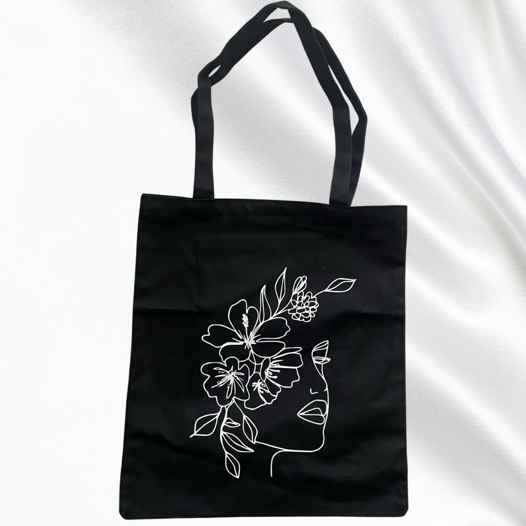 Line drawing tote bag hotsell