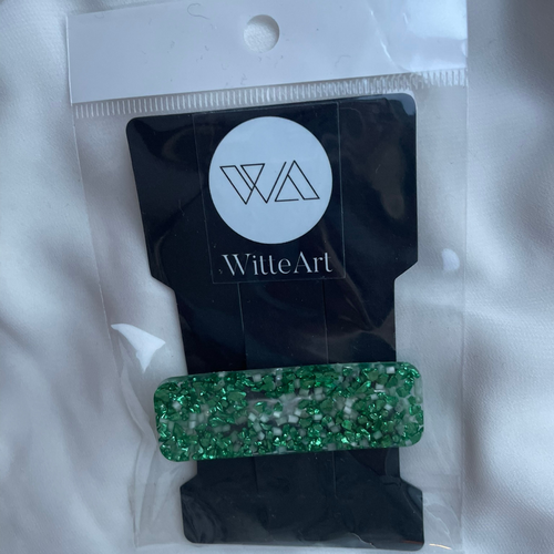 E L L A  Hair clips Emerald Green - Witte Art