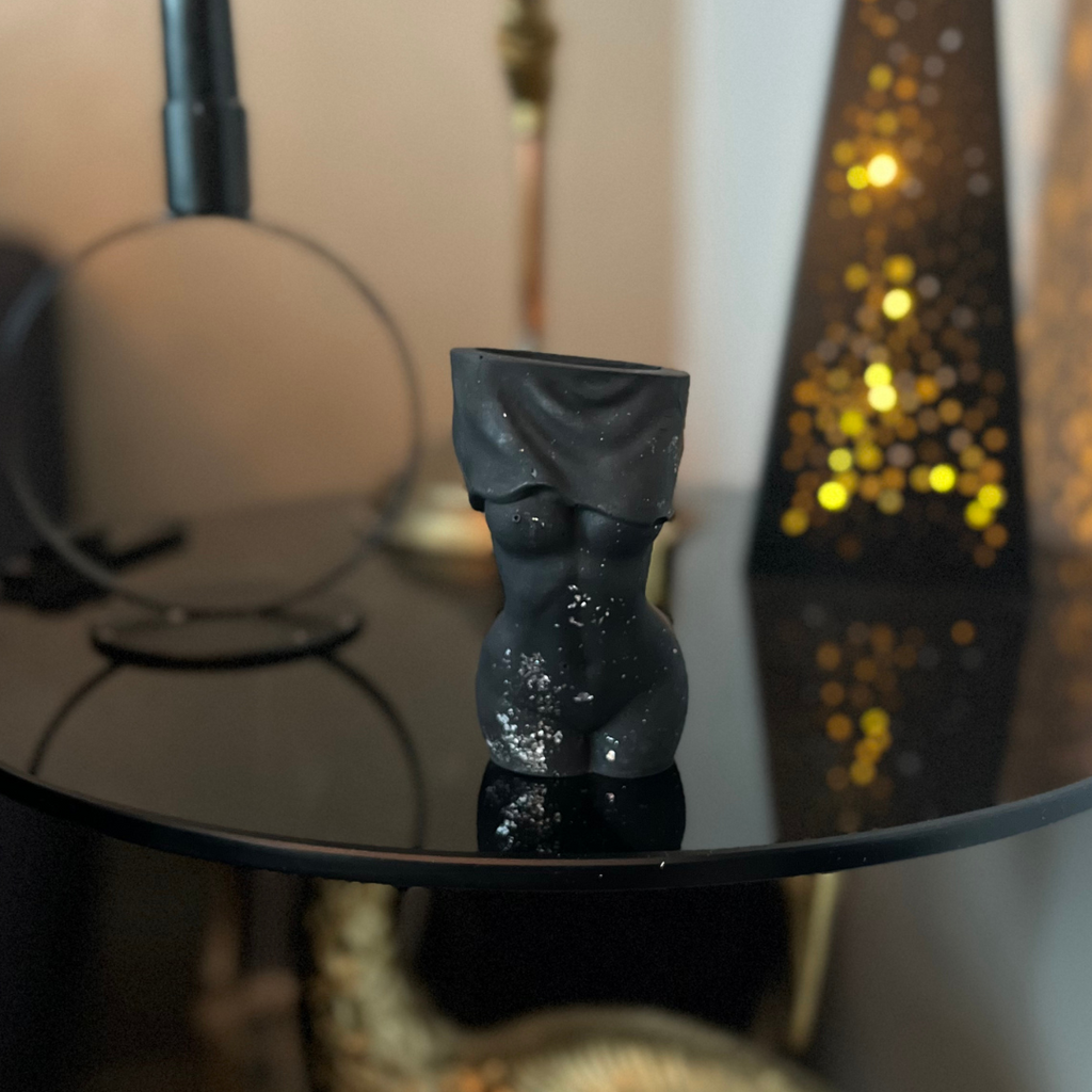 Victoria vase Black and  Silver - Witte Art
